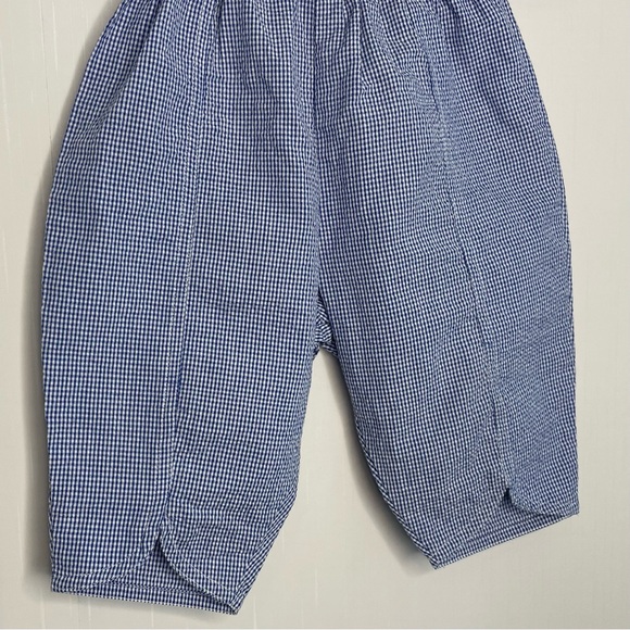 Vintage Samara Girls Bunny Seersucker Outfit Blue White S 24 Months - Picture 7 of 15
